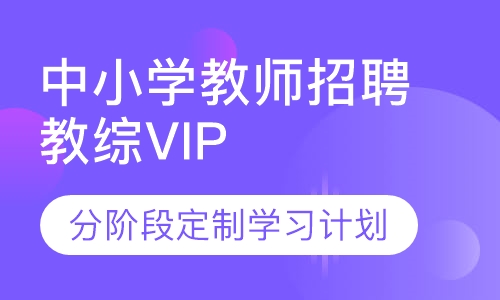 中小学教师招聘教综VIP课程