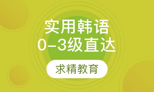 实用韩语0-3级 直达班