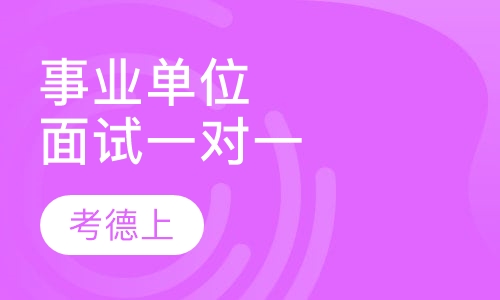 事业单位面试VIP一对一
