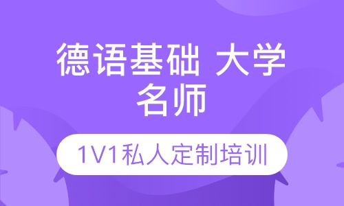 德语基础大学名师1V1私人定制培训