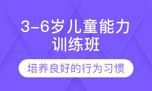 3-6岁儿童能力训练班