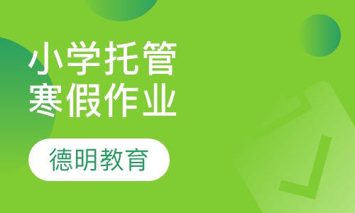小学学寒假作业托管班