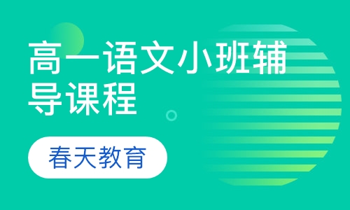 高一语文小班辅导课程