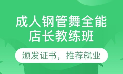 成人钢管舞全能店长教练班