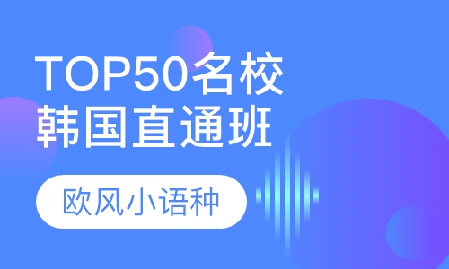 韩国TOP50名校直通课程