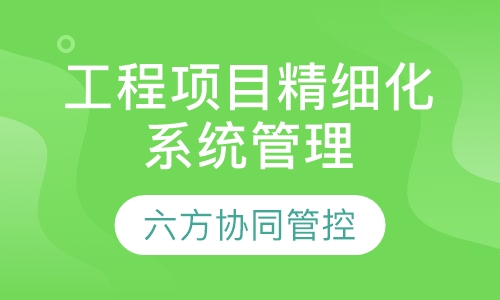 工程项目整体精细化系统管理