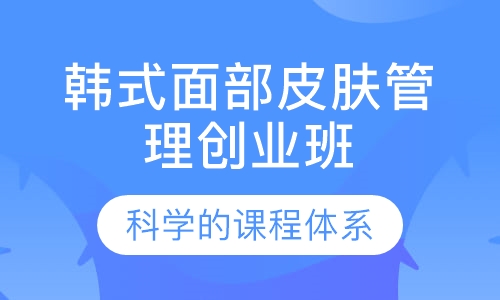 韩式小气泡面部皮肤管理创业班