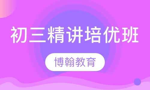 初三精讲培优课程