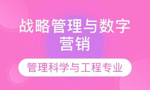 管理科学与工程专业 战略管理与数字营销