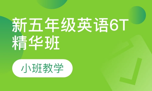 新五年级英语6T精华班