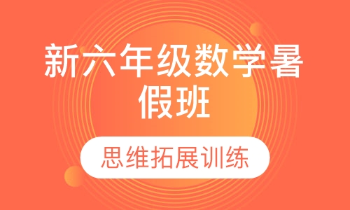 新六年级数学暑假班