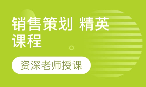 销售策划 精英课程