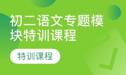 初二语文专题模块特训课程