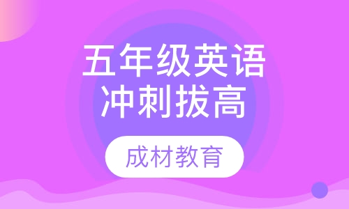 五年级英语冲刺拔高课程