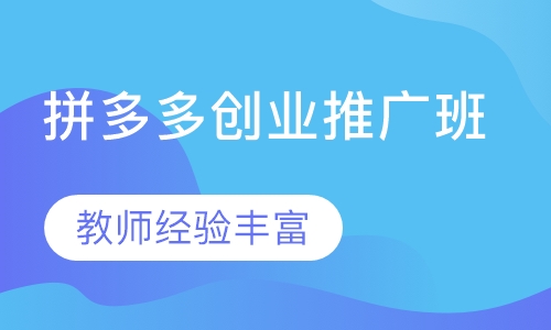 拼多多创业推广班