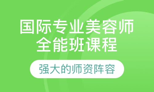 国际专业师全能班课程