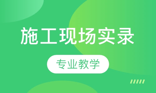 施工现场实录