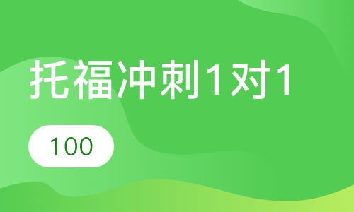 托福冲刺VIP1对1