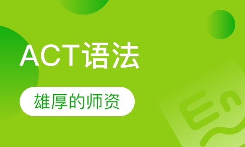 ACT语法单项一对一提分
