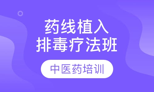 药线植入排毒疗法班
