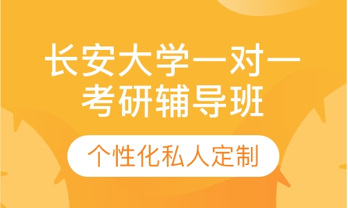 直播课长安大学一对一考研辅导班