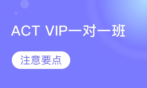 ACT VIP一对一班