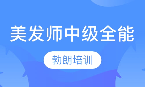 美发师中级技术全能课程