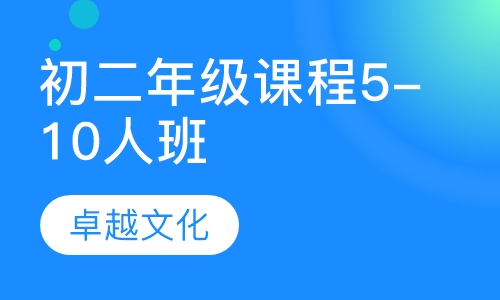 卓越文化初二年级课程5-10人班