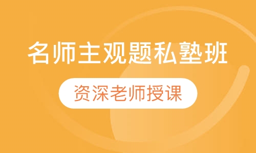 名师主观题私塾班