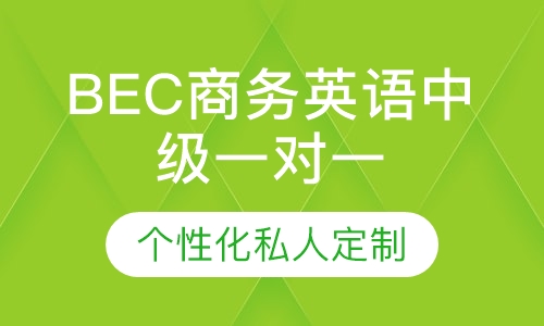 直播课BEC商务英语中级一对一辅导过线班