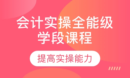 会计实操全能级学段课程