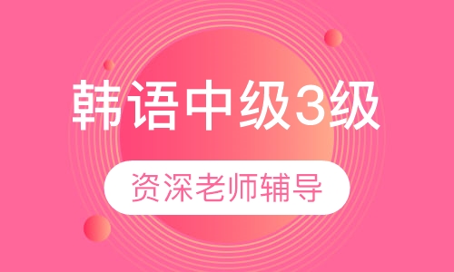 韩语中级3级