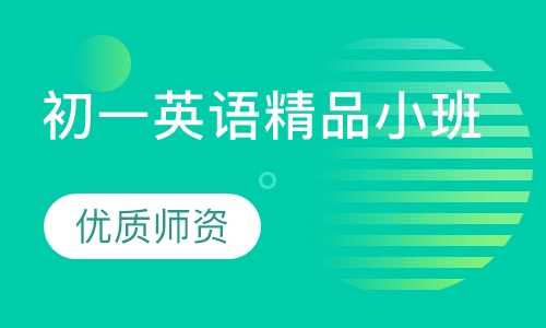 初一英语精品小班
