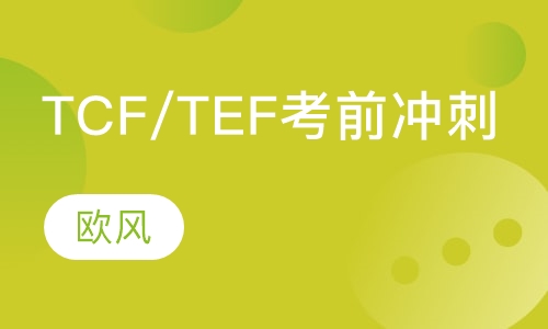 法语TCF/TEF考前冲刺