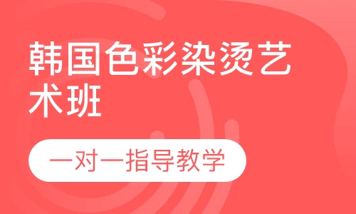 韩国色彩染烫艺术班