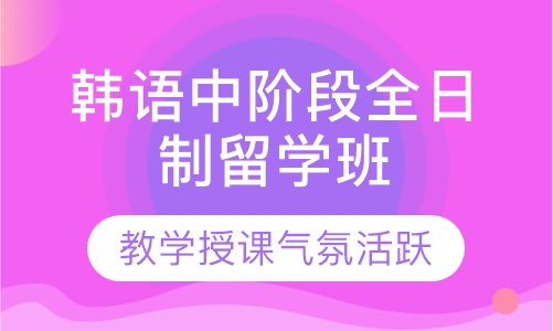 韩语TOPIK3-4中阶段全日制留学班