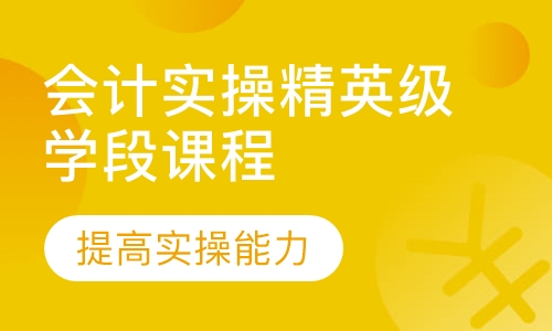 会计实操精英级学段课程