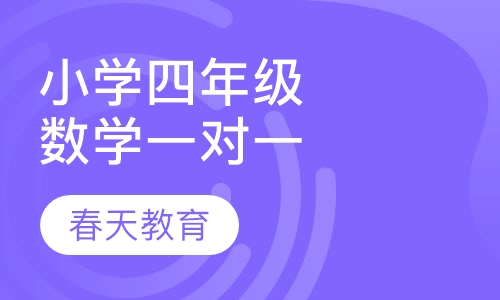 小学四年级数学一对一辅导课程