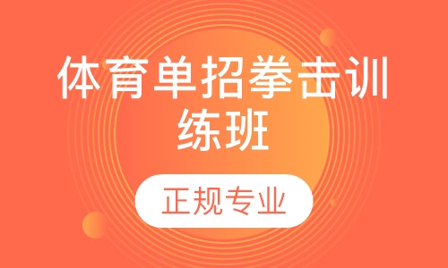 体育单招拳击训练班