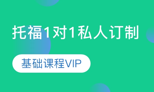 托福1对1私人订制 基础课程VIP