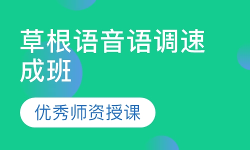 草根语音语调速成班