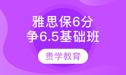 雅思保6争6.5基础精讲周末班