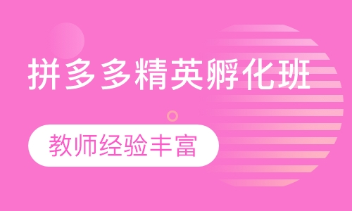 拼多多精英孵化班