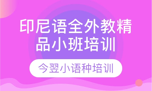 印尼语全外教精品小班培训