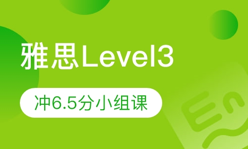 雅思能力端Level3冲6.5分6人小组课