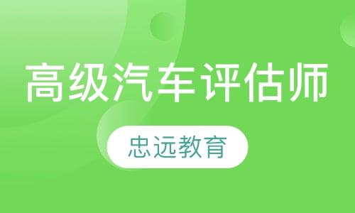 高级汽车评估师