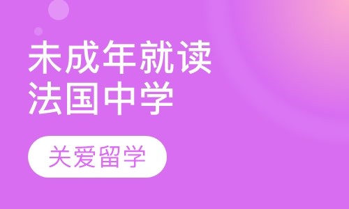 未成年就读法国中学