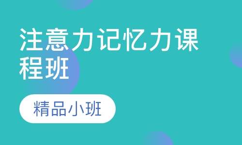 注意力记忆力课程班