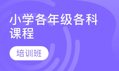小学各年级各科课程