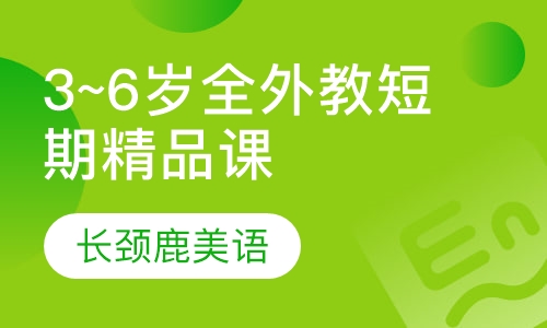 3~6岁 全外教短期精品课程